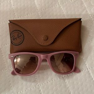 Pink Ray-Ban sunglasses
